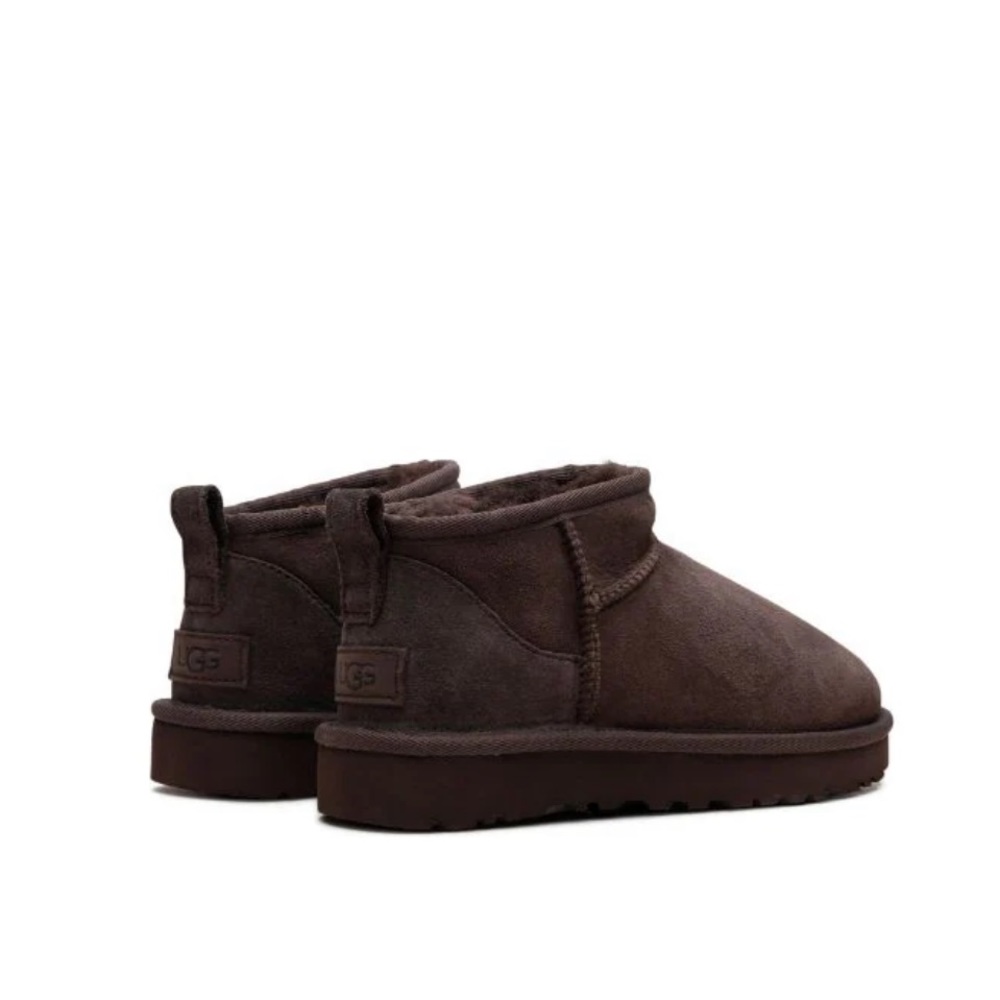 UGG Classic Ultra Mini suede boots chocolate brown